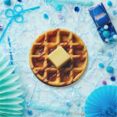 ワッフルイラストレーション ペーパープレート (パーティー)