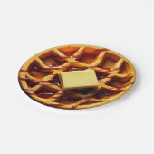 ワッフルイラストレーション ペーパープレート (アングル)