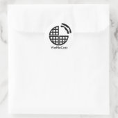 ワッフルキャスト公式ステッカー ラウンドシール (バッグ)