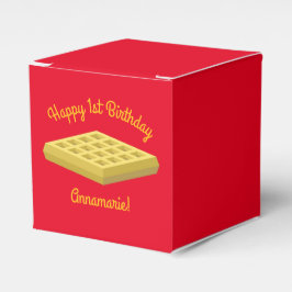 ワッフルキュートブレックファーストバースデーパーティー フェイバーボックス