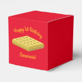 ワッフルキュートブレックファーストバースデーパーティー フェイバーボックス (裏面サイド)