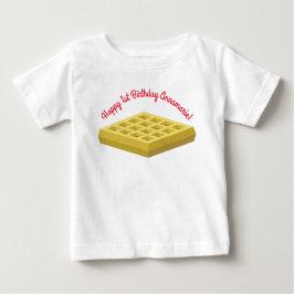 ワッフルキュートブレックファーストバースデーパーティー ベビーTシャツ