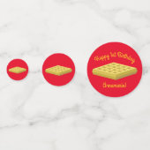 ワッフルキュートブレックファーストブランチキッズワンバースデー コンフェッティ (裏面)