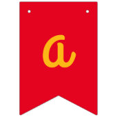 ワッフルキュートブレックファーストブランチキッズワンバースデー バンティングフラッグ (第3の旗)