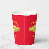 ワッフルキュートブレックファーストブランチキッズワンバースデー 紙コップ (右)