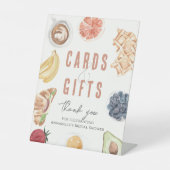 ワッフルコーヒーフルーツブライダルブランチカード&ギフト 台座サイン (正面)