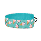 ワッフルコーンのアイスクリームと凍っていヨーグルト模様 アスレチックヘッドバンド (右)