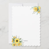 ワッフルコーンの花束 招待状 (裏面)