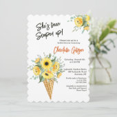 ワッフルコーンの花束 招待状 (スタンド正面)