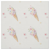 ワッフルコーンの花 ファブリック (見本)