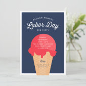 ワッフルコーンラバーデイお祝い 招待状 (スタンド正面)