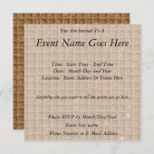 ワッフルコーン 招待状 (正面/裏面)