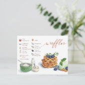 ワッフルズレシピカード ポストカード (スタンド正面)