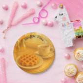 ワッフルタイム – ベルギーブレックファースト紙プレート ペーパープレート (パーティー)