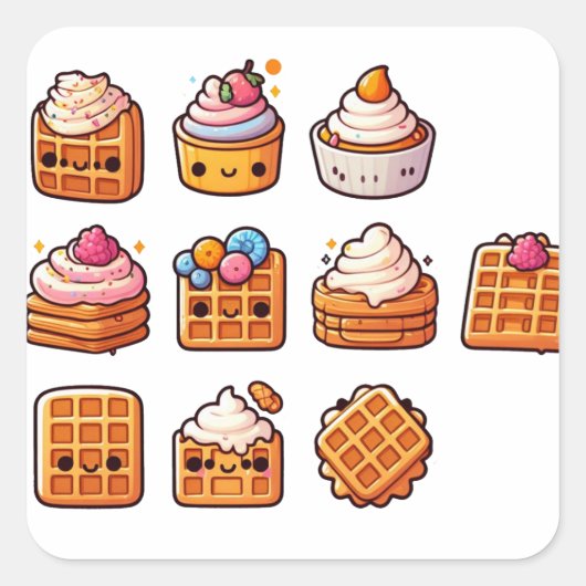 ワッフルパート2 スクエアシール (正面)