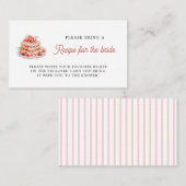 ワッフルブライダルシャワーレシピリクエストカード エンクロージャーカード (正面/裏面)