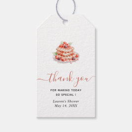 ワッフルブランチブライダルシャワーサンキュー ギフトタグ