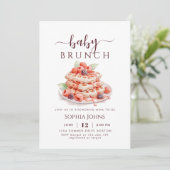 ワッフルベビーブランチ男女兼用ベビーシャワー 招待状 (スタンド正面)