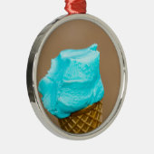 ワッフルマクロのアイスクリーム メタルオーナメント (右)