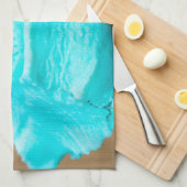 ワッフルマクロ付きアイスクリーム キッチンタオル (四つ折り)