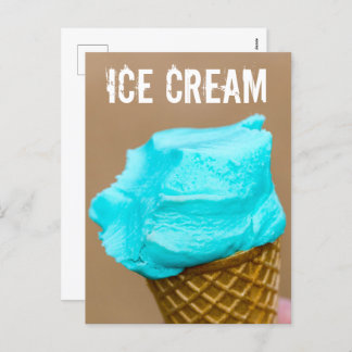 ワッフルマクロ付きアイスクリーム シーズンポストカード