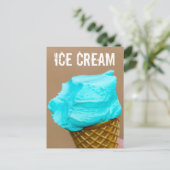 ワッフルマクロ付きアイスクリーム シーズンポストカード (スタンド正面)