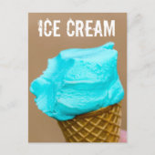 ワッフルマクロ付きアイスクリーム シーズンポストカード (正面)