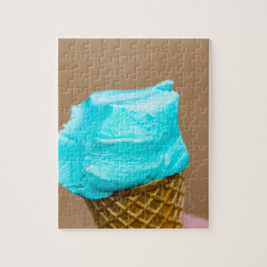 ワッフルマクロ付きアイスクリーム ジグソーパズル (縦)