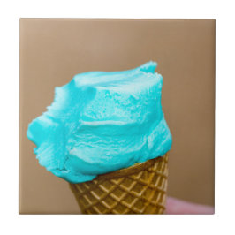 ワッフルマクロ付きアイスクリーム タイル