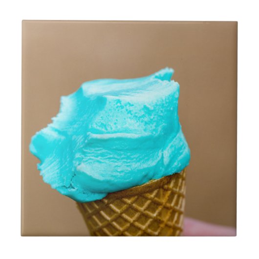 ワッフルマクロ付きアイスクリーム タイル (正面)
