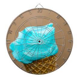 ワッフルマクロ付きアイスクリーム ダーツボード