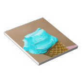 ワッフルマクロ付きアイスクリーム ノートパッド (アングル)