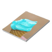 ワッフルマクロ付きアイスクリーム ノートパッド (回転)