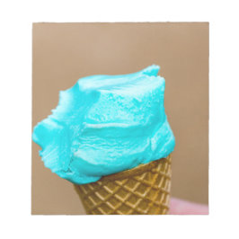 ワッフルマクロ付きアイスクリーム ノートパッド