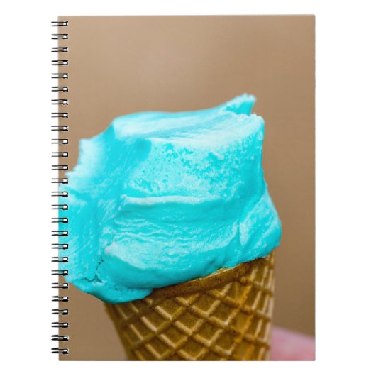 ワッフルマクロ付きアイスクリーム ノートブック (正面)