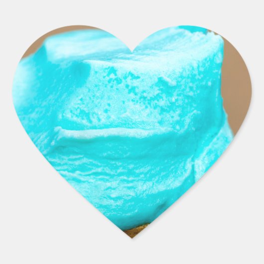 ワッフルマクロ付きアイスクリーム ハートシール (正面)