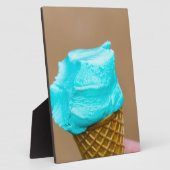 ワッフルマクロ付きアイスクリーム フォトプラーク (側面)