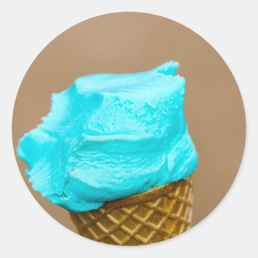 ワッフルマクロ付きアイスクリーム ラウンドシール (正面)