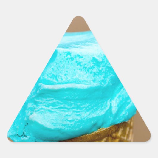 ワッフルマクロ付きアイスクリーム 三角形シール (正面)