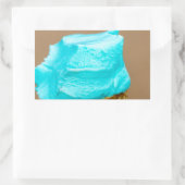 ワッフルマクロ付きアイスクリーム 長方形シール (バッグ)