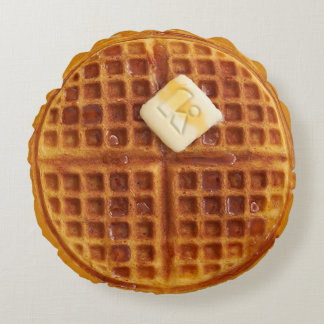 ワッフルラウンド装飾用クッション ラウンドクッション