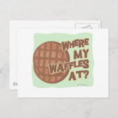 ワッフル不足! ポストカード (正面/裏面)