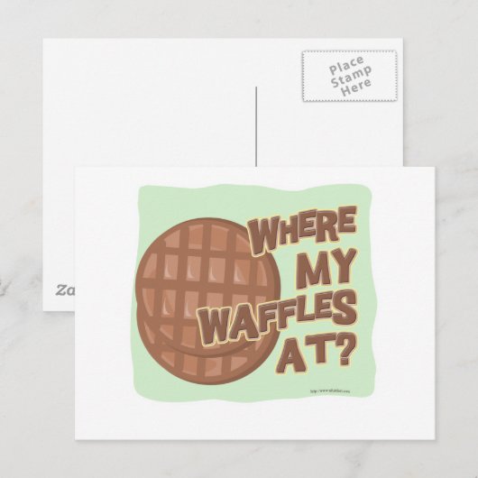 ワッフル不足！ ポストカード (正面/裏面)