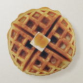 ワッフル丸い枕 ラウンドクッション (裏面)