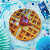 ワッフル写真 ペーパープレート (パーティー)