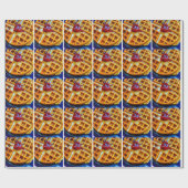 ワッフル写真 ラッピングペーパー (フラット)