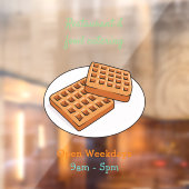 ワッフル漫画イラストレーション ウィンドウサイン (シート2)