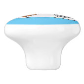 ワッフル漫画イラストレーション セラミックノブ (側面)