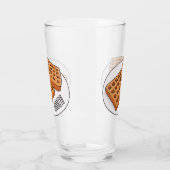 ワッフル漫画イラストレーション タンブラーグラス (左)