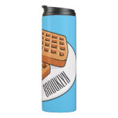 ワッフル漫画イラストレーション タンブラー (回転右)